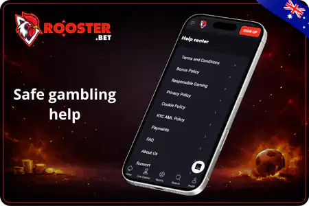 Rooster bet Casino Safe gambling help